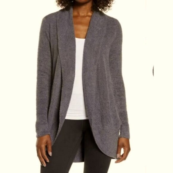 Barefoot Dreams Cozy Chic Lite Circle Pockets Cardigan Jacket Cozy Minimalist S - Picture 1 of 16